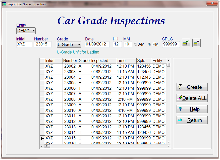 Car Grade Inspection